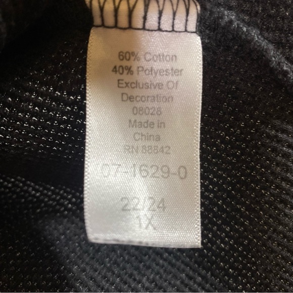 Woman Within plus size 1X (22/24) thermal oversized floral embroidered top - Picture 9 of 9